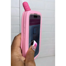 Load image into Gallery viewer, PINK MIRROR FLIP PHONE CASE