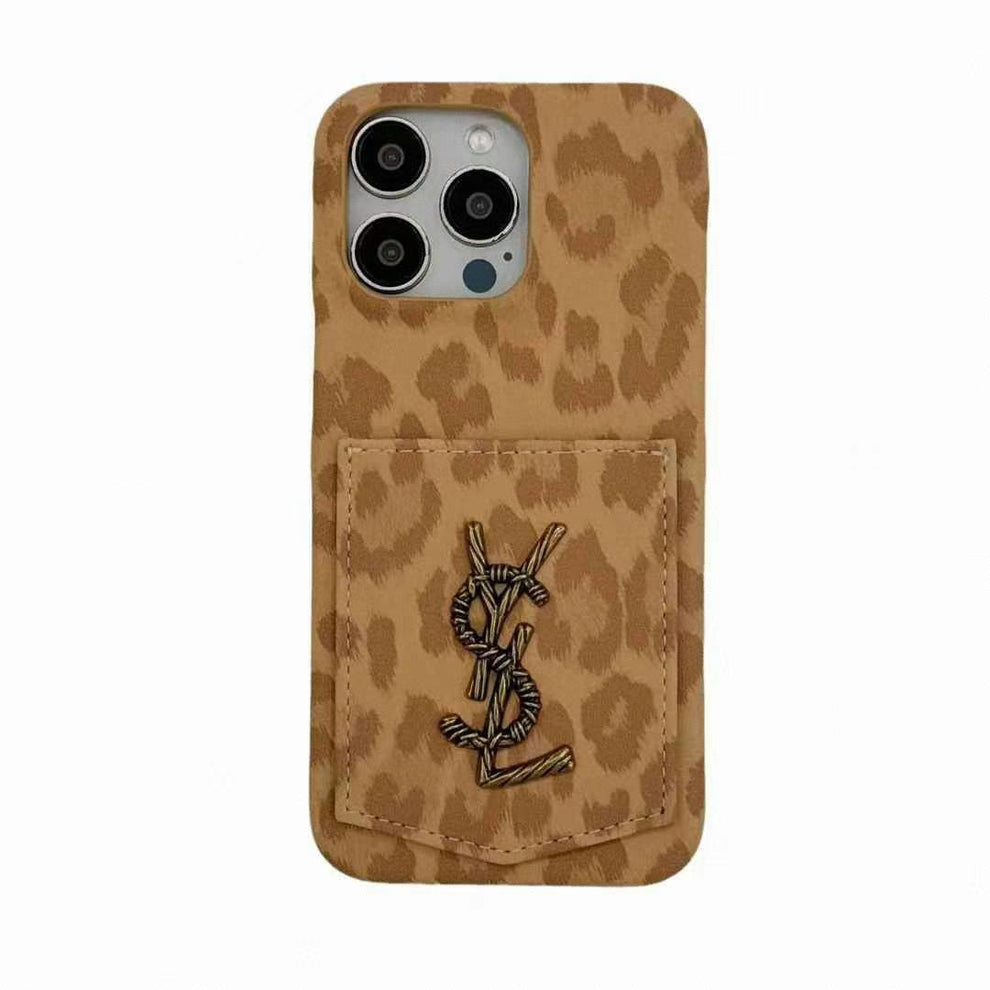 VINTAGE Y$ PHONE CASE BROWN