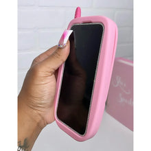 Load image into Gallery viewer, PINK MIRROR FLIP PHONE CASE
