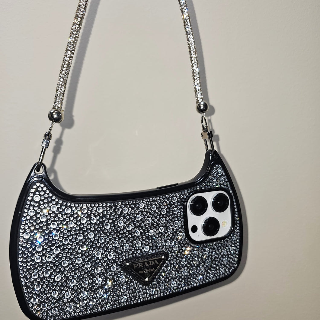 Prada black diamond bag Clearance