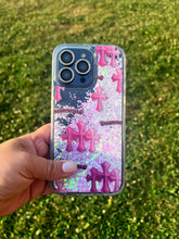 Load image into Gallery viewer, PINK GLITTER HEARTS PHONE CASE
